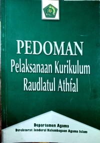 Image of Pedoman Pelaksanaan Kurklum Raudhatul Athfal