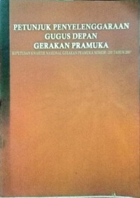 Image of Petunjuk Penyelenggaraan Gugus DEpan Gerakan Pramuka